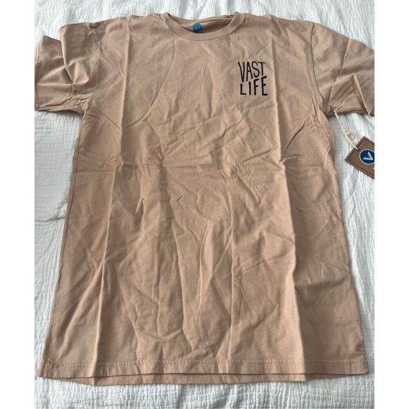 Vast Ascend Short Sleeve Top - Khaki NEW NWT - Picture 7 of 9